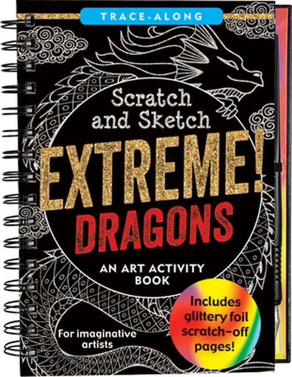 Scratch & Sketch Extreme! Dragons -- Peter Pauper Press Inc, Spiral Bound, Comb or Coil