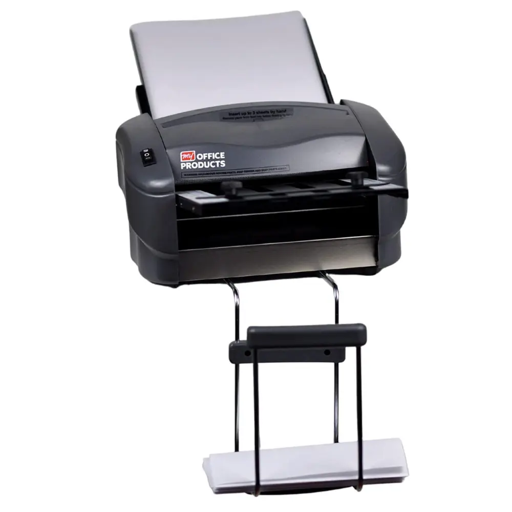 Martin Yale P7500 Paper Folding Machine - Automatic Feed Tabletop 4000 Sheet/Hour Letter, Half, ZFold, Double Parallel, for Offices, Mailrooms, Business, Folds 8.5″ x 11″ & 8.5″ x 14″ 20lb Bond Paper