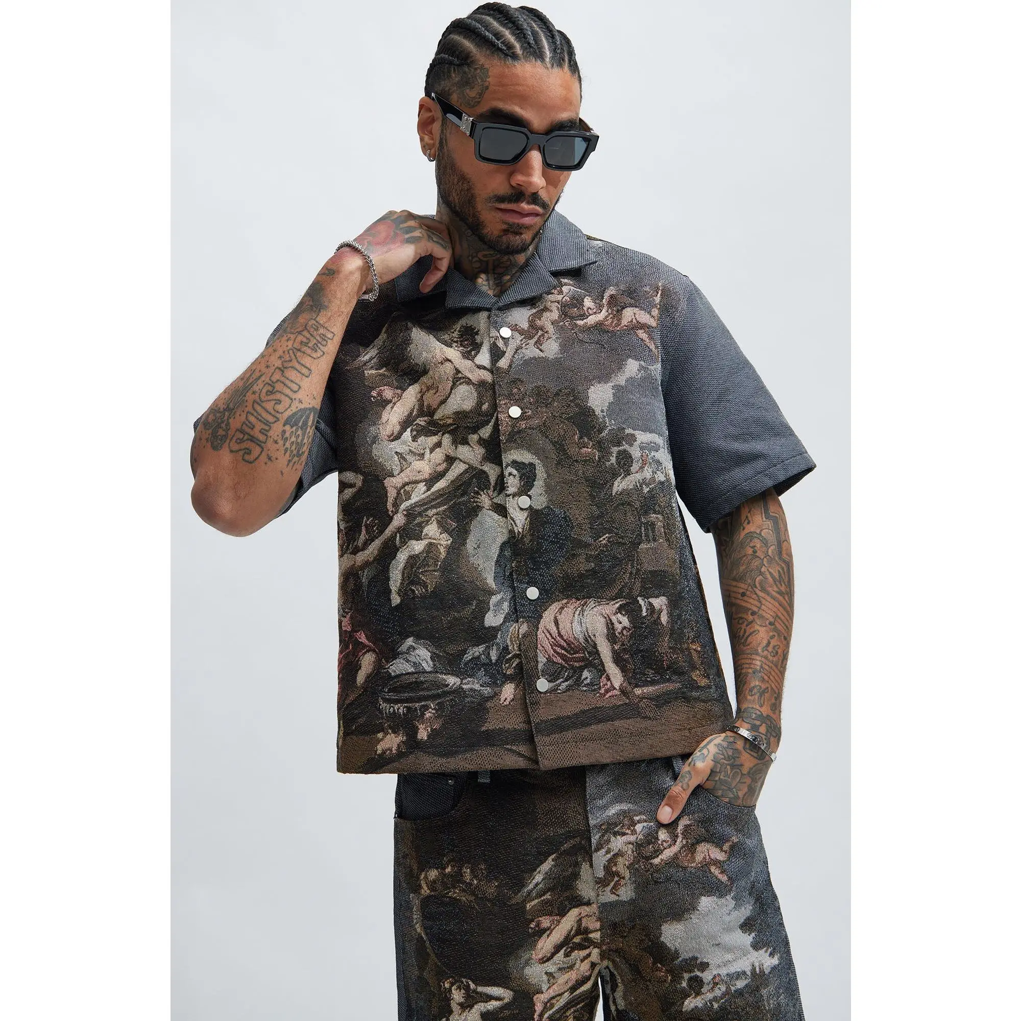 Cassiel Tapestry Shirt - Multi Color