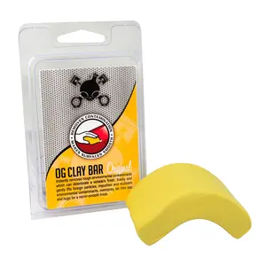 CHEMICAL GUYS OG Clay Bar (Light/Medium Duty, Yellow) – Removes Embedded Contaminants from Paint, Glass & Metal, Restores Smooth Finish for Wax & Sealant Application, Safe on All Surfaces, Ideal for Regular Detailing Maintenance