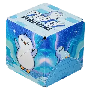 SHASHIBO Pudgy Penguins Series Magnetic Puzzle Cube 2.4 Inch High-Quality Plastic 36 Ultra Strong Magnets STEAM Accredited Toy for Ages 8+