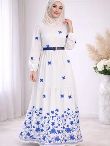 فستان بتطريز  Dress  Embroidery