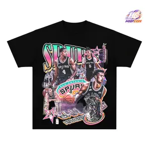 Antonio Road To Final 2026 Graphic Tee, Vintage Basketball Team T-Shirt, Wemby No. 1 Rising Stars Fan Merch, Double Sided Hoops Collage Tee, Championship Final Court Shirt, Basketball Lover Gift, Streetwear Unisex Cotton T-Shirt