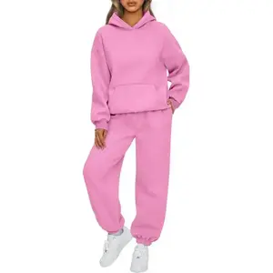 Womens 2 Piece Outfits Lounge Hoodie Sweatsuit Sets Plus Size Fall Fashion Clothes Airport Travel Pants Tracksuits