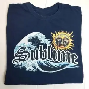 90s Sublimee 40oz To Freedom Tidal Wave Sun Tee T-Shirt, Comfort Cotton Tee For Men For Women