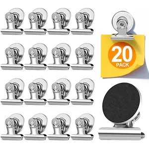 20 Pack Fridge Magnet Refrigerator Magnets Strong Magnetic Clips Heavy Duty Clip Magnets for Photo Displays Whiteboard Magnets for Home Office Classroom Job Ticket Holders