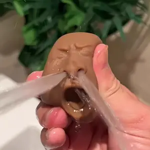 Yawning Tea Pet Cup Filler Funny Press-activated Water-Spraying  Creative Novelty Squeeze  Prank Surprise Water-Spraying  Random Mix of Colors and Styles Interesting Gadget Gift Squeeze  butter squishy toy