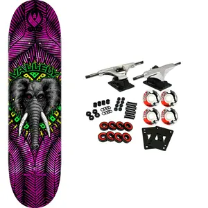 Powell Peralta Skateboard Complete Flight Mike Vallely Elephant Pink Foil 8.38"