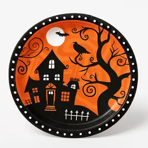 Frightfully Fun Halloween Paper Plates - 8.75"