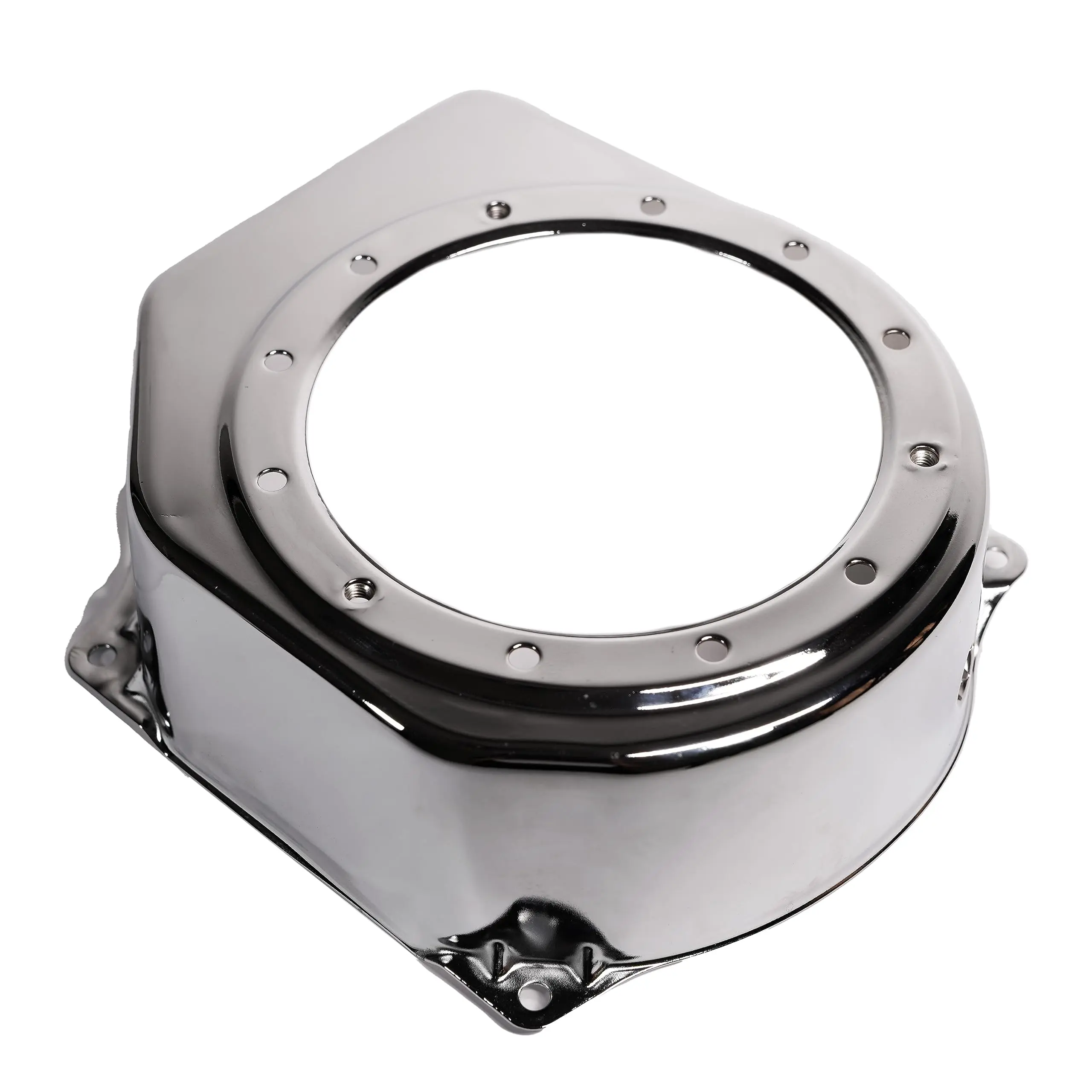 JMCHstore Chrome Recoil Fan Cover Shroud Housing for Predator 212 hemi Coleman B200R CT200U BT200X Mini Bike, KT196 Go Kart Baja Hisun Tillotson Clone 196cc Engine Honda GX160 GX200