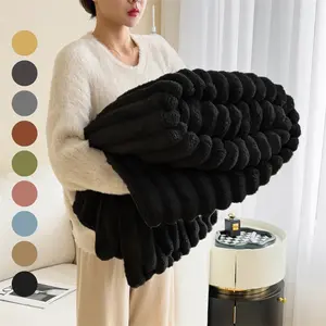 Cozy Ultra-Soft Flannel Throw Blanket for Sofa or Bed, Lightweight All-Season Blanket in Multiple Colors and Sizes, Perfect for Living Room, Travel and Christmas Gift for Girlfriend