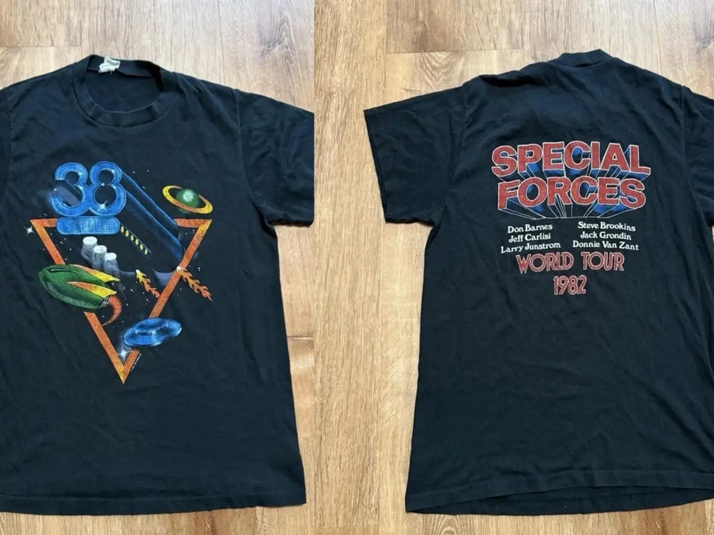 2 Side Vintage 38 Special Shirt 1982 Special Forces Tour Shirt