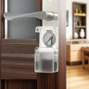 Baby Proof Door Lock Cover No Installation Rotating Safety Latch Non Slip Anti Bite Child Proofing Essential for Bedroom Bathroom Door Handles Toddler Protection