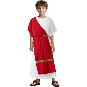 Greek Toga Costume for Kids Roman Halloween Nobility Boy Cosplay