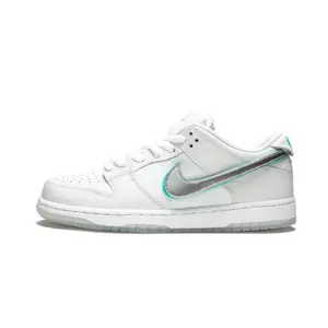 SB Dunk Low Pro OG QS "Diamond Supply White" BV1310 100