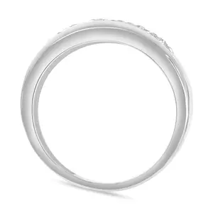 1Ct Mens Lab Grown Diamond Wedding Ring 10k White Gold