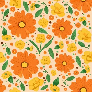 Vintage Floral Peel and Stick Wallpaper Yellow Bright Self Removable Wallpaper Wall Stickers for Home Bedroom Cabinets Thicken 17.3" x 118",D-05