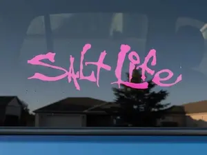 Salt Life Signature Car Vinyl Decal | Beach Ocean Fishing Life