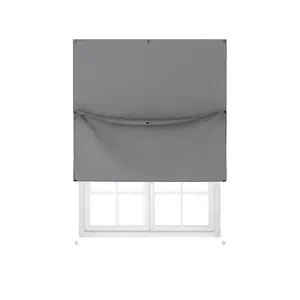 Umbra Nightfall Charcoal Blackout Curtains 51 in. W X 72 in. L - Pack of 4