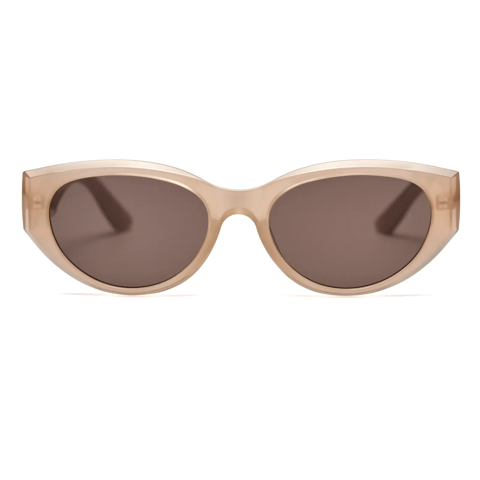 innsol Modern Cat Eye Sunglasses - Lightweight UV400 UV Protection PC Lens Polycarbonate Glossy Shades, Edgy Look Eyewear for Medium Faces Everyday Wear
