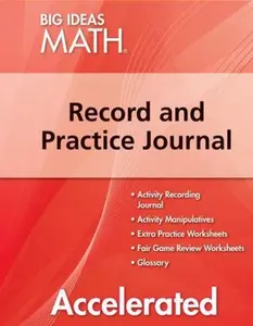 USED-BIG IDEAS MATH Accelerated: Record & Practice Journal Red/Course 2 by HOLT MCDOUGAL (Paperback)
