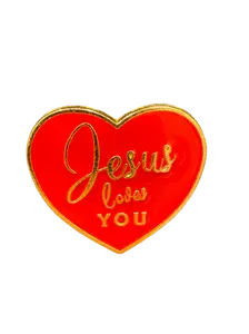 Jesus Loves you Pin
