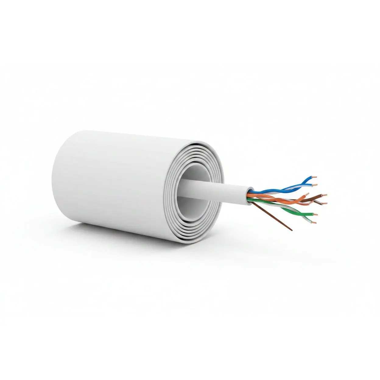 50921101 23/4-Pair Cat 6 Plus Unshielded (U/UTP) Networking Cable, Riser, CMR, FT4, 1000' (304.8 m) Pull Box, White