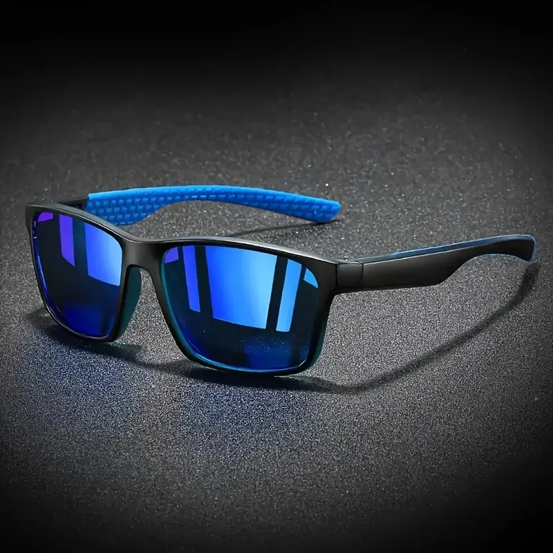 Men's & Women's Polarized Square Frame Glasses with Silicone Temples - Non-Prescription Suitable for Photography, Parties, Music Festivals, Outdoor, Eyewear for Concerts, Holiday Gifts style sunglasses dollar general literacy foundation gafas inteligentes