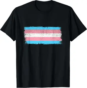 Trans Flag Outfit Support Transgender T-Shirt        Graphic tees
