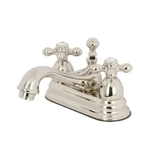 Kingston Brass  4 in. Centerset Lavatory Faucet, Polished Nickel