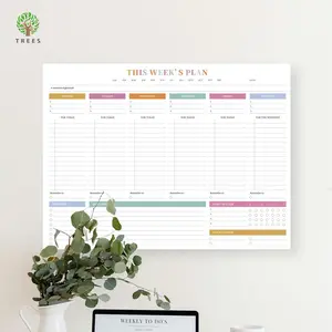 Weekly Planner Notebook, To Do List Notebook, Daily Schedule Notebook, Suitable for School, Work, and Household Use