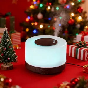Ultimate Relaxation Kit! 500ML Ultrasonic Essential Oil Diffuser with Remote&7 Color LED Lights | Air Humidifier+6 Premium Essential Oils Set–Cozy Atmosphere for Home/Gift! humidifier baby relaxing home home humidifiers eco-friendly mater ideal fragrance