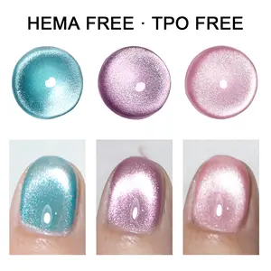 SOLWINK Baby  Set Water Light Soft Mist Effect - 200g Gel with Magnetic Powder, 10ml each for Blue, Purple, Pink, Easy to Apply, Long-Lasting Design