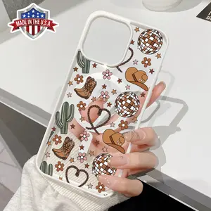 Magnetic Phone Case for iPhone 15 Plus 16 Pro Max 14 13 12 11 X XS XR Western Elements Flowers Pattern TPU Shockproof Anti-Scratch Stylish Smartphone Cover