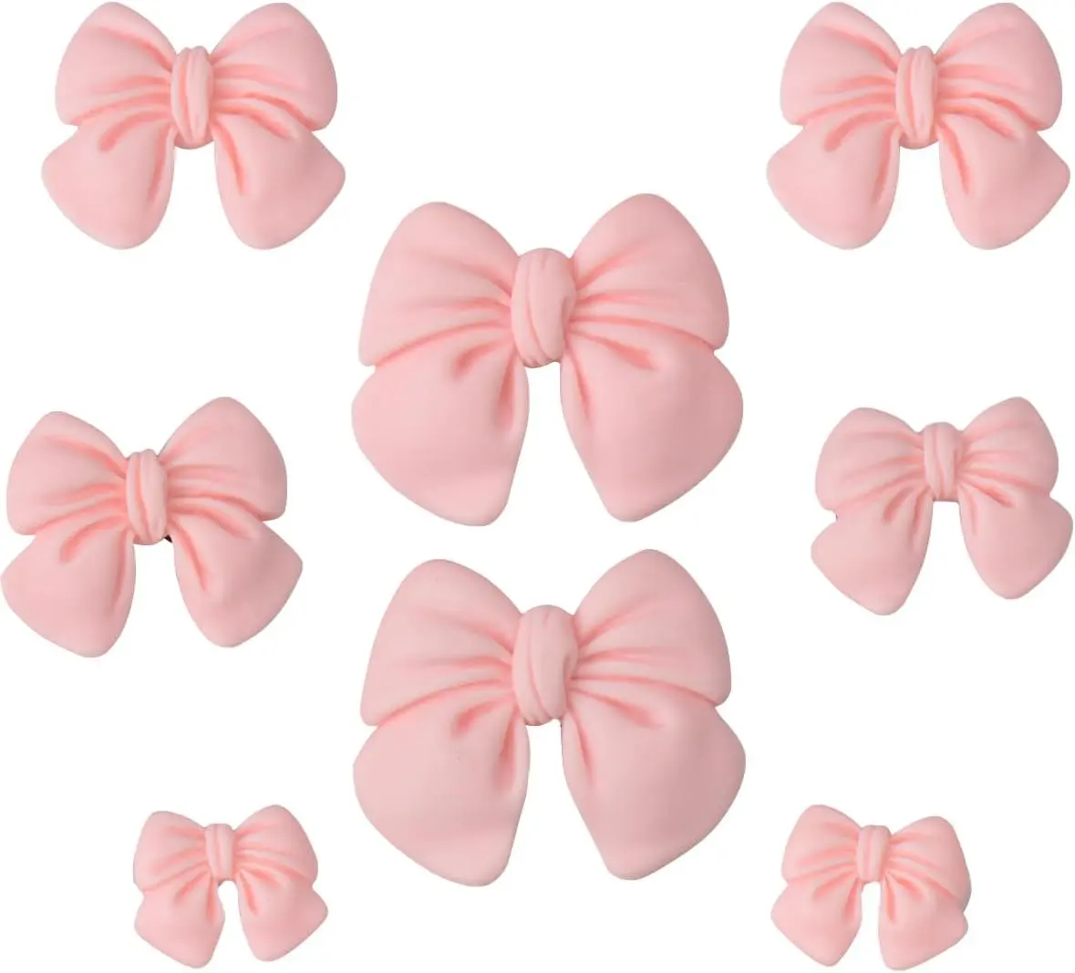 8pcs Pink Bow Shoe Charms – Cute DIY Accessories for Clogs, Crocs, Slides & Girls Gift Ideas