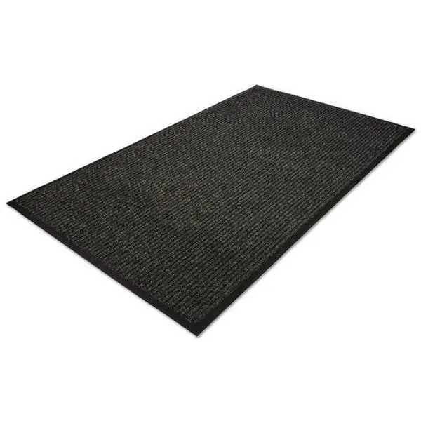 MLL Golden Series 4" x 6" Polypropylene Indoor Wiper Mat, Charcoal
