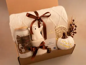 Halloween Boo Box for her, Halloween Gift box for Daughter, Fall Gift Box, Halloween Gift Box with Pumpkin Light, Boo Box for Girlfriend