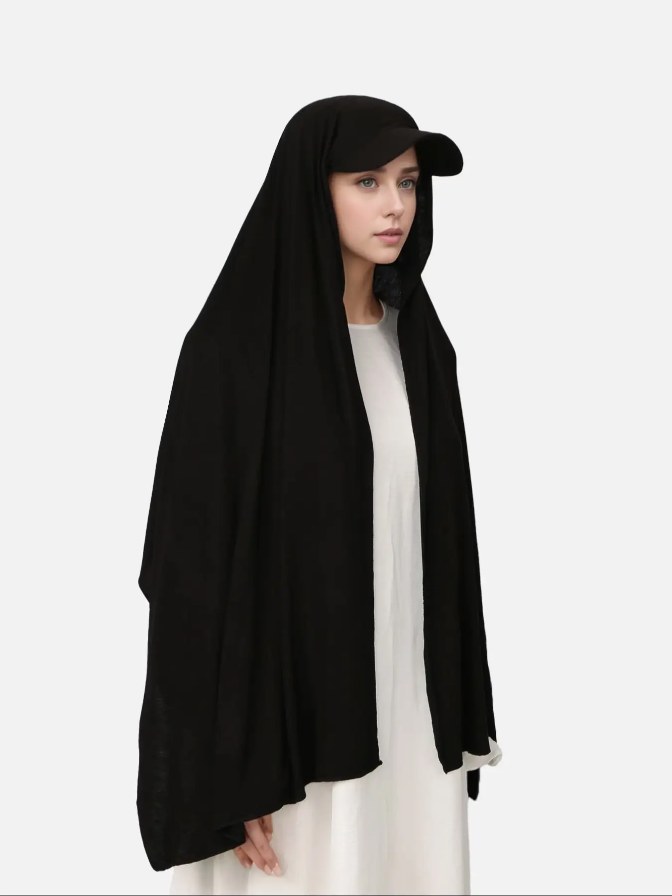 1pc Women's Soft Scarf Brim Hat, Polyester Headscarf for Hair Loss, Comfortable and Stylish Headwear for Daily Use