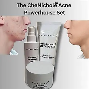 CheNichole Acne Powerhouse Set - Skin Care for Comfort and Relief from Acne Scars