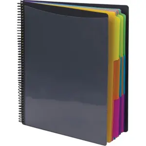 Smead  8.5 x 11 in. 24 Pocket Poly Project Organizer, Assorted Color