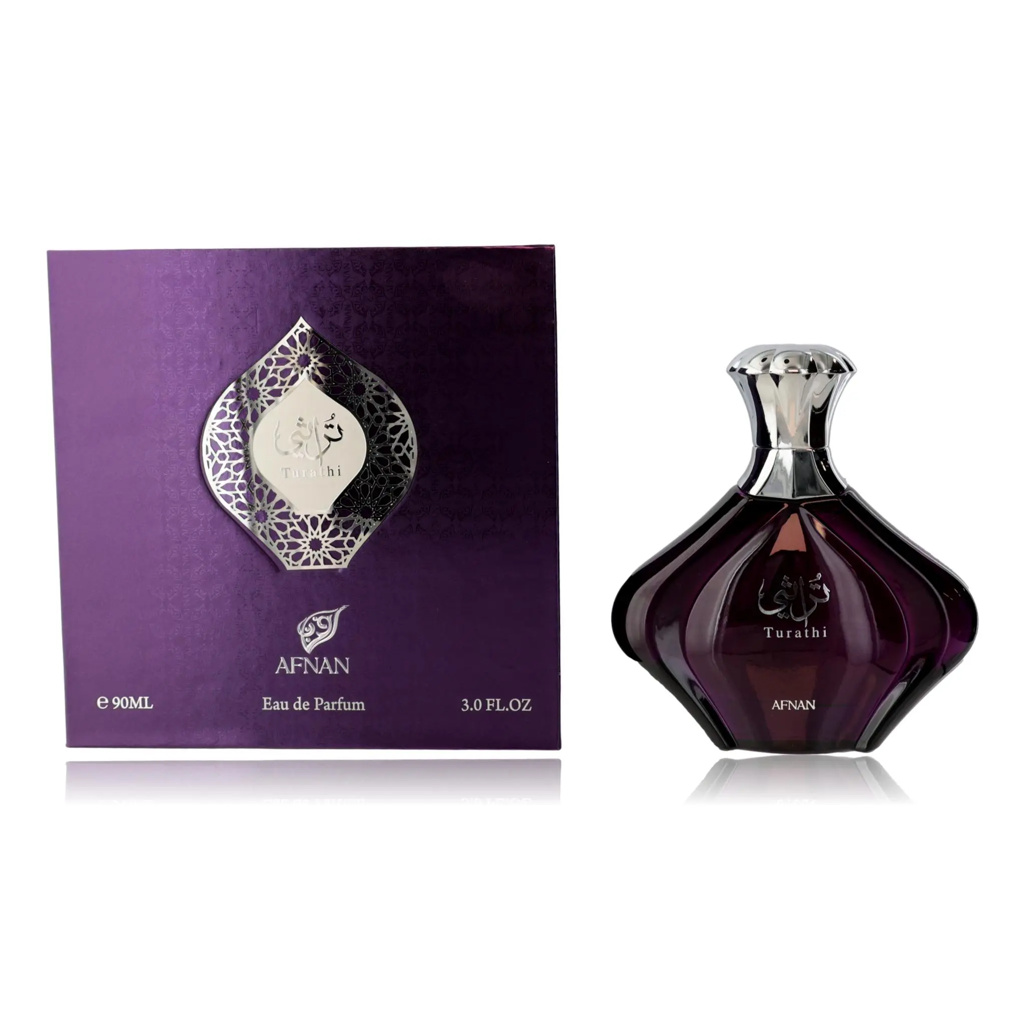 Women's Floral Turathi Collection Purple EDP Spray - Afnan, 3 oz