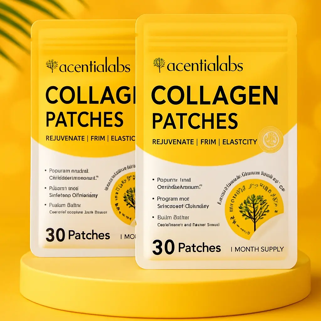 Acentiallabs Collagen Patches (30 Sheets), Rich in Collagen Essence, Ideal Daily Skincare Solution, Nourishes Skin Health