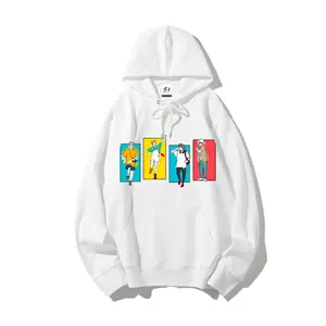 Jujutsu Kaisen Chibi Team Hoodie Itadori Nobara Megumi Gojo Unisex Couple Gift Anime Streetwear