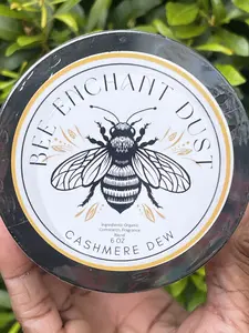 Bee Enchant's Cashmere Dew  Custom Body Dusting Perfume Powder- Scented - Finely Milled powder Talc-Free Fragrance Vanilla Daily-Natural shower powder Cosmetic Skin Repair, body powder- perfume powder- dusting body powder, luxury powders