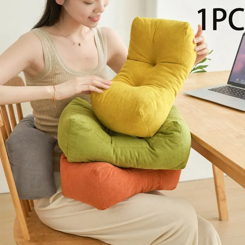 Ergonomic Back Support Cushion, Office Chair Pillow, Car Seat Lumbar Pad, Sofa Waist Pillow, Perfect Gift for Home, Office, School, Supportive Bolster, Waist Wedge Bolster