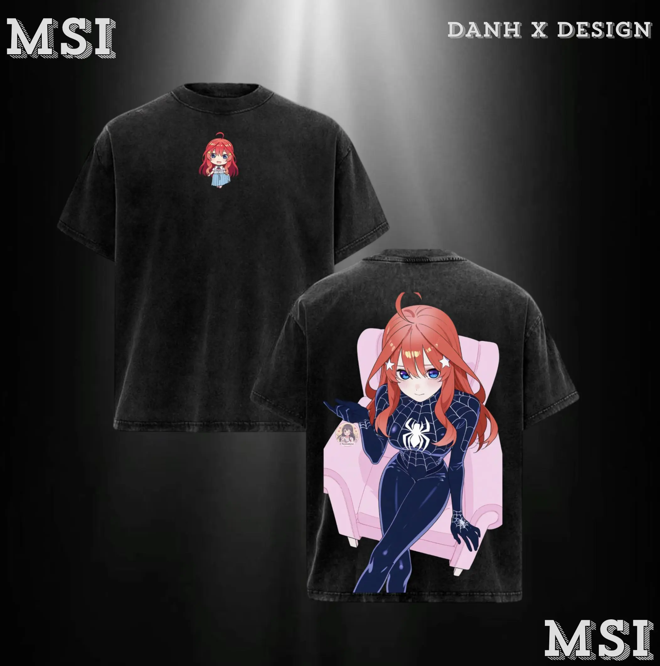 Itsuki Nakano | Quintessential Quintuplets Washed Tee Streetwear Hoodie “Stubborn Scholar Food Dreamer Spirit of Family Bonds” — For Anime Fans For Drops That Radiate Iconic Energy