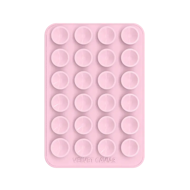 Velvet Caviar Shiny Strawberry Milk MightyGrip Magnetic Cell Phone Holder - Adhesive Suction Cup, Durable Silicone Grip, Portable Accessory, Stick-On Mounts for MagSafe-Only Devices (MagSafe Compatible, Accessories Included)