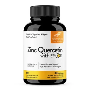 【Sandhus】Zinc Quercetin with Epicor-60 capsules-soy, dairy and gluten free