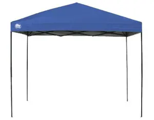 212 MAIN QuikShade 157379 10x10 ft. Tech II Instant Blue Canopy - Base-On-The-Shade Design, Adjustable, Heavy Duty, Portable Sun Protection Canopy, Adjustable Shade, Heavy Duty Canopy, Portable Instant Canopy