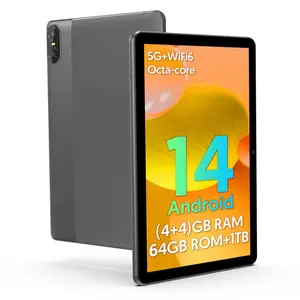 10 inch Android Tablet, Android 14 Tablet, with 8GB(4g+4g Memory Expansion) RAM, 1280×800 IPS HD Display, 64GB Storage 1TB Expansion, 5G WiFi 6, 6000mAh Battery, Octa-Core Processor, Case for Work & Entertainment